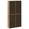 vidaXL Side Cabinet Honey Solid pine wood with a honey wax finish Medium