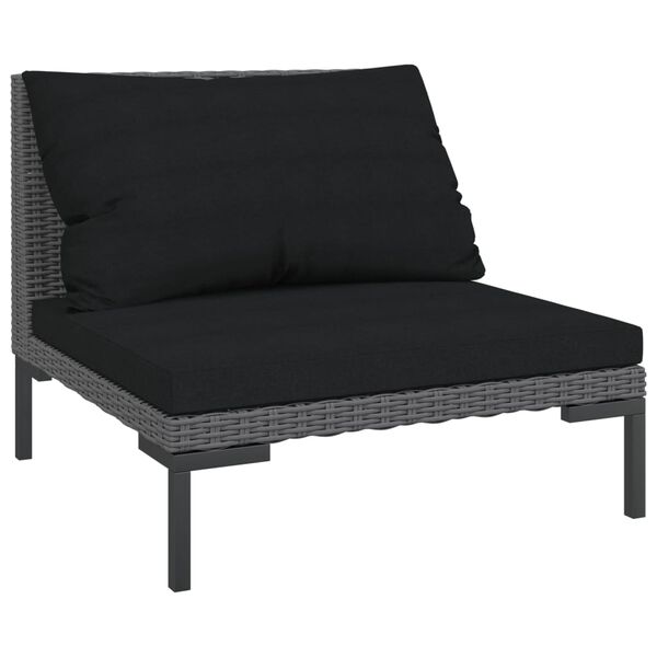 vidaXL Garden Lounge Set Dark Gray