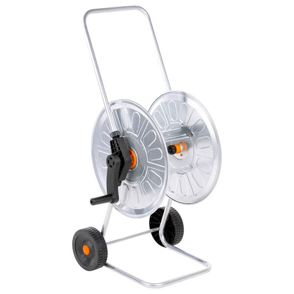 vidaXL Hose Reel Cart for 196.9 ' 1/2" Hose Steel