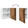 vidaXL Hanging Cabinet Set of 2 Old wood Engineered wood