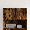 vidaXL Wall Cabinet Smoked oak Engineered wood 31.5 in wide Wall Cabinet