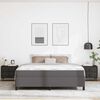 vidaXL Bed Frame with Mattress Grey 70.87 x 78.74 in Fabric