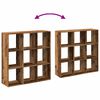 vidaXL Room Divider Bookcase Old Wood Engineered Wood Medium