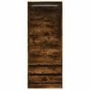 vidaXL Wardrobe Smoked Oak Engineered Wood 31.5 x 19.7 x 78.7 in
