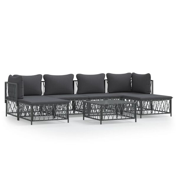 vidaXL Garden Lounge Set Anthracite