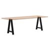 vidaXL Coffee Table Leg Black Powder-Coated Steel 23.6 x Levelers