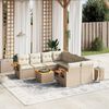 vidaXL Garden Sofa Set Beige