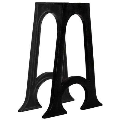 vidaXL Dining Table Legs 2 pcs with Arched Base A-Frame Cast Iron