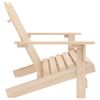 vidaXL Garden Chair Natural Wood Solid Fir Wood Standard Ergonomic