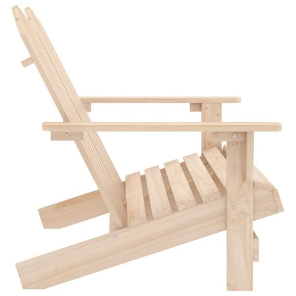 vidaXL Garden Chair Natural Wood Solid Fir Wood Standard Ergonomic