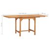 vidaXL Garden Dining Set Warm teak Solid Teak Wood Medium Extendable