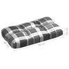 vidaXL Sofa Cushion Set of 7 Gray check pattern 100% polyester Large