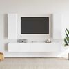 vidaXL White TV Cabinet Engineered Wood Medium TV Cabinet Rectangular