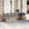 vidaXL Garden Sofa Set Beige, Light Gray