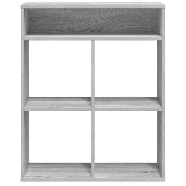 vidaXL Book Cabinet Grey Sonoma Engineered Wood Medium Book Cabinet