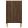vidaXL Shoe Cabinet Brown Oak Engineered wood, Solid Eucalyptus wood
