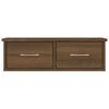 vidaXL Wall Cabinet Brown Oak Engineered Wood 23.6x10.2x7.3 in