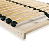 vidaXL Bed Slatted Base natural wood Beechwood frame and birch slats Twin