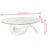vidaXL Coffee Table High gloss white