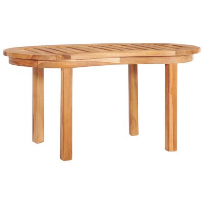 vidaXL Coffee Table 35.4"x19.7"x17.7" Solid Teak Wood