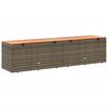 vidaXL Garden Storage Box Grey and brown