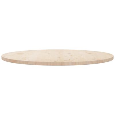 vidaXL Table Top Ø35.4"x1" Solid Wood Pine