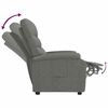 vidaXL Recliner Dark Gray Fabric