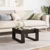 vidaXL Coffee Table Black Engineered wood, Glass