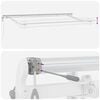vidaXL Awning Frame White 13.1'x 6.6'Metal