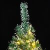 vidaXL Artificial Christmas Tree Green and white PET Large
