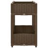 vidaXL Raised Bed Brown Polypropylene 31.5x15.7x28.0 in Durable