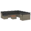 vidaXL Garden Sofa Set Grey
