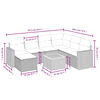 vidaXL Garden Sofa Set Grey