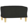 vidaXL Sofa Set Black Fabric (100% polyester), metal, textilene, plywood