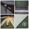 vidaXL Camping Tent Dome 3-Person Green Waterproof