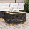 vidaXL Garden Table Black and Brown