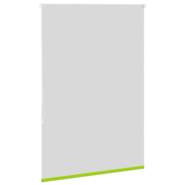 vidaXL Roller Blind Leaves green 100% polyester 37.4 x 68.9 in