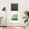 vidaXL Pleated Blind Black Polyester 28 x 79 in Adjustable Height