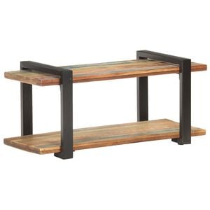 vidaXL TV Cabinet Multicolor Solid reclaimed wood, Powder-coated iron
