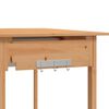 vidaXL Potting Table Brown Solid Fir Wood, Plastic for sink Medium