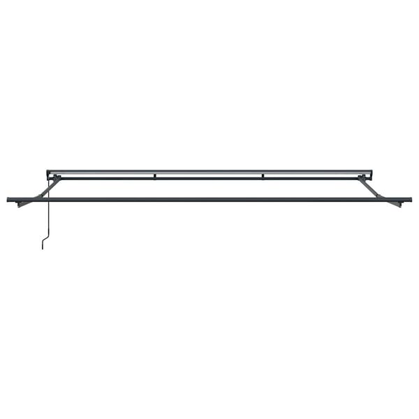 vidaXL Awning Frame Retractable Manual Anthracite 177.17" x 118.11