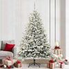 vidaXL Artificial Pre-lit Christmas Tree with Ball Set Green 94.49 in
