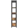 vidaXL Bookshelf Old wood 31.50 x 11.81 x 61.02 in Engineered Wood