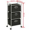 vidaXL Storage Rack Unit Black and Silver