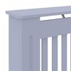vidaXL Radiator Cover Grey 30.71 x 7.48 x 32.09 in Engineered Wood