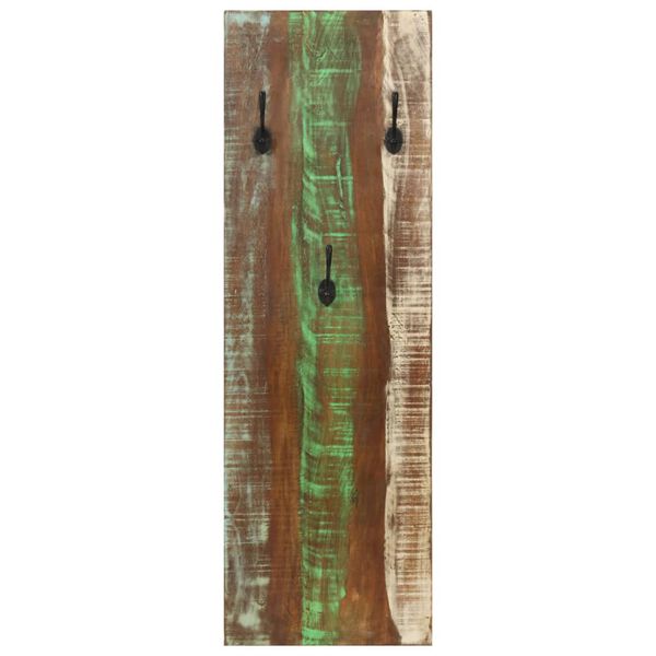 vidaXL Coat Rack Multicolor Solid reclaimed wood, powder-coated steel