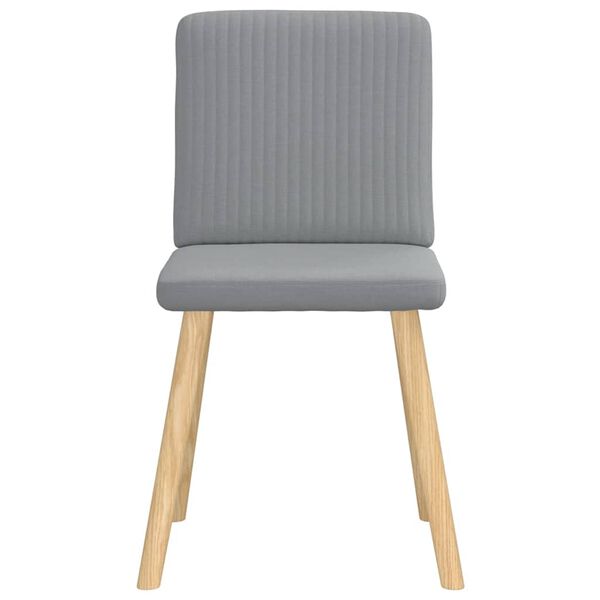 vidaXL Dining Chair Set of 2 Light Grey