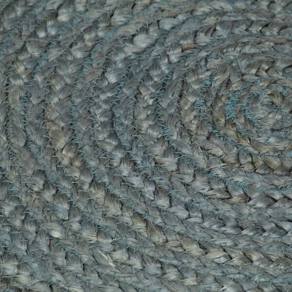 vidaXL Area Rug Olive Green 100% Jute 82.7 in diameter Durable