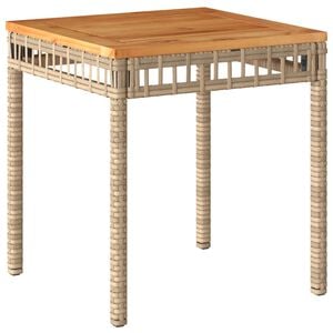 vidaXL Garden Table Mix beige and brown
