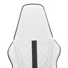 vidaXL Gaming Chair White and Black Faux Leather, Metal, Plywood